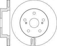 Rotor Disc, NIBK, 42431-58030, RN1968V, TOYOTA (018824)