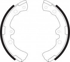 ผ้าเบรก NIBK, BS1450, FN2267, BENDIX AUS (018961)