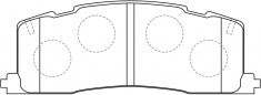 NIBK, Brake Pad, A-340K, PN1274, AKEBONO