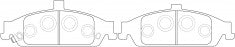 ผ้าเบรค NIBK 7620 PN0054 BENDIX AUS (016819)