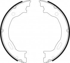 NIBK, Brake Shoes, 05103 204AA, FN0719, CHRYSLER