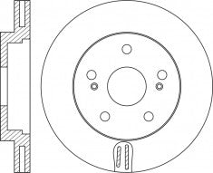 Rotor Disc, NIBK, 43512-22220, RN1305V, TOYOTA (018826)