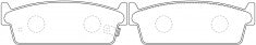 NIBK, Brake Pad, A-149WK, PN2200, AKEBONO