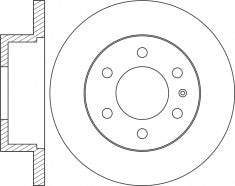 Rotor Disc, NIBK, A9104230200, RN2135, Daimler AG (017816)