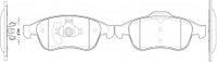 ผ้าเบรค NIBK DB2276 PN0551 BENDIX (018537)