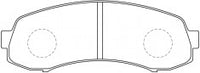 NIBK, Brake Pad, A-289K, PN3244, AKEBONO