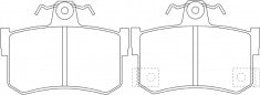NIBK, Brake Pad, 571938B, PN0292, BENDIX EUR