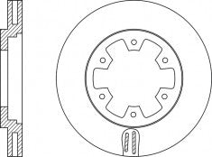 Rotor Disc, NIBK, 561523B, RN1028V, BENDIX (017324)
