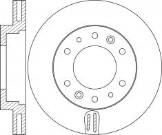 Rotor Disc, NIBK, 51761-59000, RN2088V, HYUNDAI (017500)