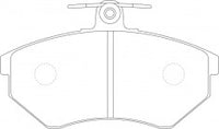 NIBK, Brake Pad, 357615116, PN0018, AUDI
