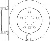 Rotor Disc, NIBK, 34 20 6 868 936, RN1720V, BMW (016701)