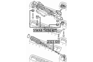 Steering Bush Kit, FEBEST, 5N0 423 759 B_KIT, VWAB-TIGSG-KIT, AUDI (069859)
