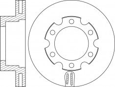 Rotor Disc, NIBK, 8-94365-784-0, RN2048V, ISUZU (017601)