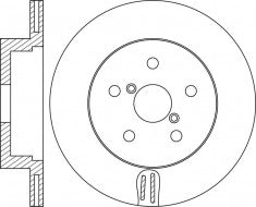 Rotor Disc, NIBK, 26700-FE050, RN1597V, SUBARU (018749)