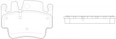 ผ้าเบรค NIBK, D917-7798, PN0823, FMSI (018637)