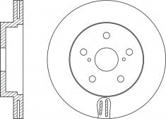 จานโรเตอร์, NIBK, 26300AE02A, RN1122V, OEM (018723)