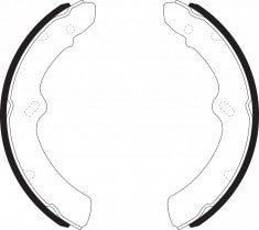 NIBK, Brake Shoes, NR-2030, FN1152, AKEBONO