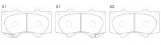 ผ้าเบรค NIBK AN-690WK, PN1482, AKEBONO (018290)