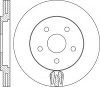Rotor Disc, NIBK, 04879 138AA, RN2131V, CHRYSLER (016913)