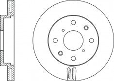 จานโรเตอร์, NIBK, 561630B, RN1089V, BENDIX (018672)