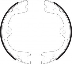 NIBK, Brake Shoes, 44060-CA00J, FN22002, NISSAN