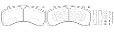 NIBK, Brake Pad, A 006 420 14 20, PN0921, MERCEDES-BENZ