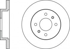 Rotor Disc, NIBK, 43512-97501, RN2042, DAIHATSU (017122)