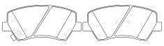 NIBK, Brake Pad, D1667-8895, PN0630, FMSI