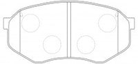 NIBK Brake Pad Ceramic, D2087, 04465-43020, for Toyota RAV4