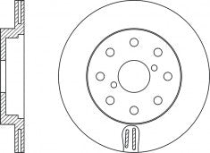 Rotor Disc, NIBK, 42431-17050, RN1474V, TOYOTA (019074)