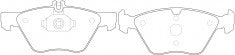 NIBK, Brake Pad, DB1403, PN0166, BENDIX
