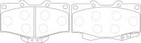 NIBK, Brake Pad, A-458WK, PN1387, AKEBONO