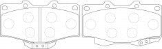 NIBK, Brake Pad, A-458WK, PN1387, AKEBONO
