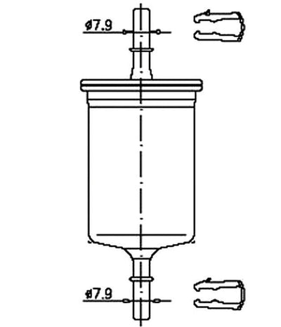 JS,, Petrol Filter (INJECTOR & CARBURETOR), E9SZ-9155-A, FS862M, JAGUAR