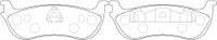 NIBK, Brake Pad, DB1825, PN0080, BENDIX