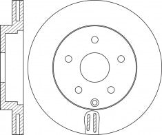 Rotor Disc, NIBK, SDB000622, RN1728V, LAND ROVER (017748)