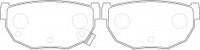 NIBK, Brake Pad, A-141WK, PN2377, AKEBONO