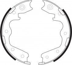 NIBK, Brake Shoes, S896-1607, FN0698, FMSI