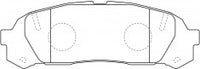 ผ้าเบรค NIBK AN-467, PN1409, AKEBONO (018922)
