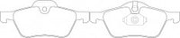 NIBK, Brake Pad, DB1500, PN0186, BENDIX AUS