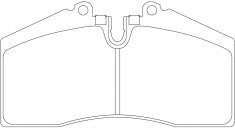 ผ้าเบรค NIBK 571534B, PN0299, BENDIX EUR (018626)
