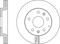 Rotor Disc, NIBK, 562449B, RN1195V, BENDIX EUR (017968)
