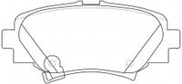 NIBK, Brake Pad, AN-792WK, PN25004, AKEBONO