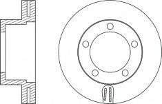 จานโรเตอร์, NIBK, 8-97031-008-2, RN1331V, ISUZU (017612)