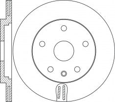 Rotor Disc, NIBK, DG1Z-2C026-A, RN1674V, FORD (017271)