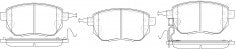 ผ้าเบรค NIBK AN-711WK, PN2901, AKEBONO (018351)