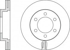 Rotor Disc, NIBK, 43512-60190, RN1435V, TOYOTA (018790)