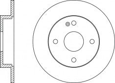 Rotor Disc, NIBK, 58411-0U300, RN11003, HYUNDAI (017414)