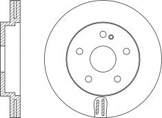 Rotor Disc, NIBK, 562099B, RN1136V, BENDIX (018125)