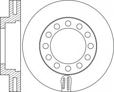 Rotor Disc, NIBK, 8-97015-887-0, RN2049V, ISUZU (017615)